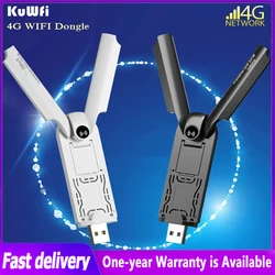 KuWFi 4G Lte WiFi роутер 150Mbps беспроводной модем 4g Wifi sim-карта USB точка доступа Карманный Mi-fi WIFI ключ с внешней антенной