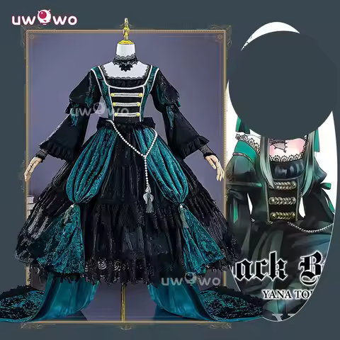 UWOWO Collab Series: Ciell Cosplay Anime Black Bulterr Ciell Sieglinde Sullivan Emerald Witch Gown Cosplay Costume