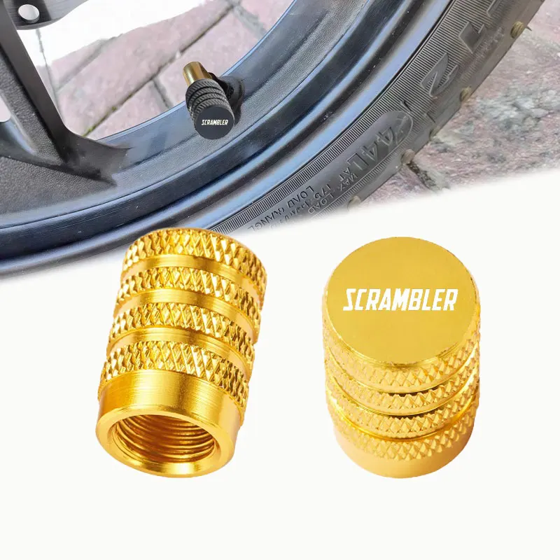 2PCS Motorcycle Wheel Tire Valve Caps For Ducati Scrambler 800 1100 ICON 800 Desert Sled 2017-2022 2023 2024 2025