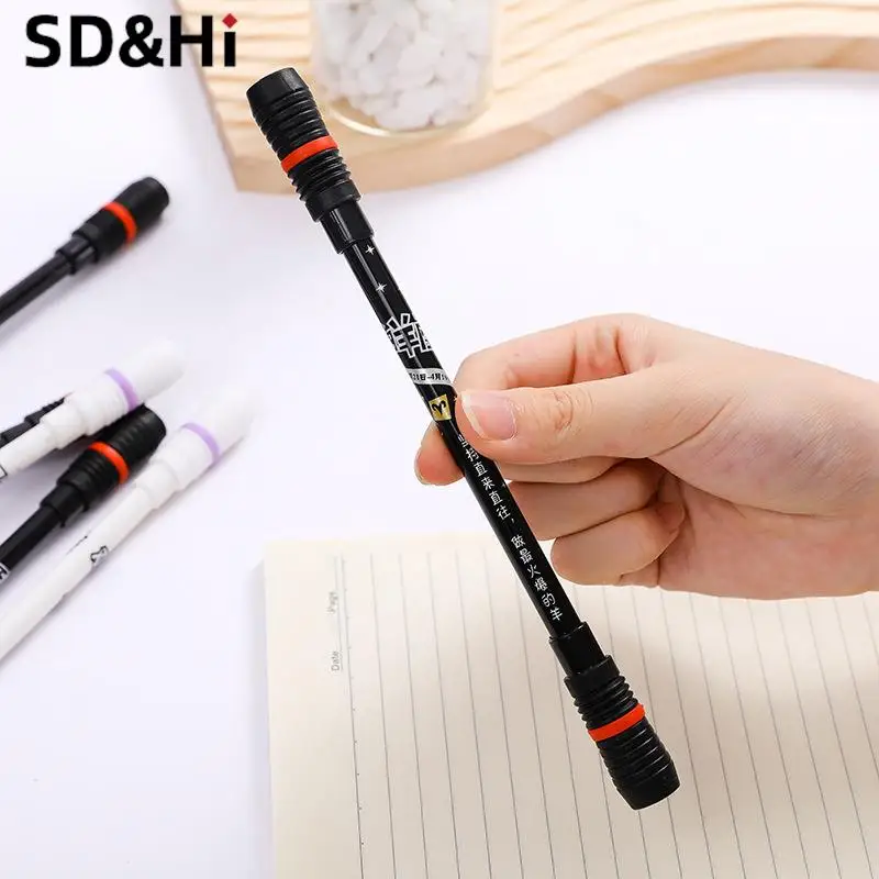 1Pc Criativo Pen Spinning Spinner Brinquedo Aliviar O Stress Rotação Spinner Para Adulto Crianças Estudante Canetas Anti-slip Mão Estacionária