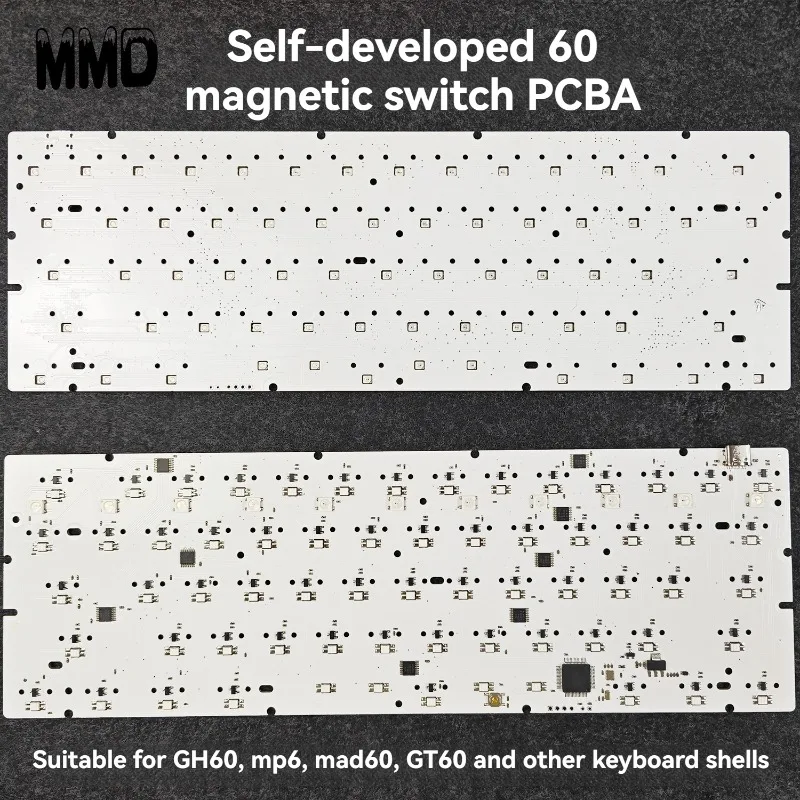 

Magnetic Switch Keyboard PCBA Suitable for GH60 Mp6+ Mad60 GT60 Keyboard Customized Office E-sports Game Keyboard Accessories