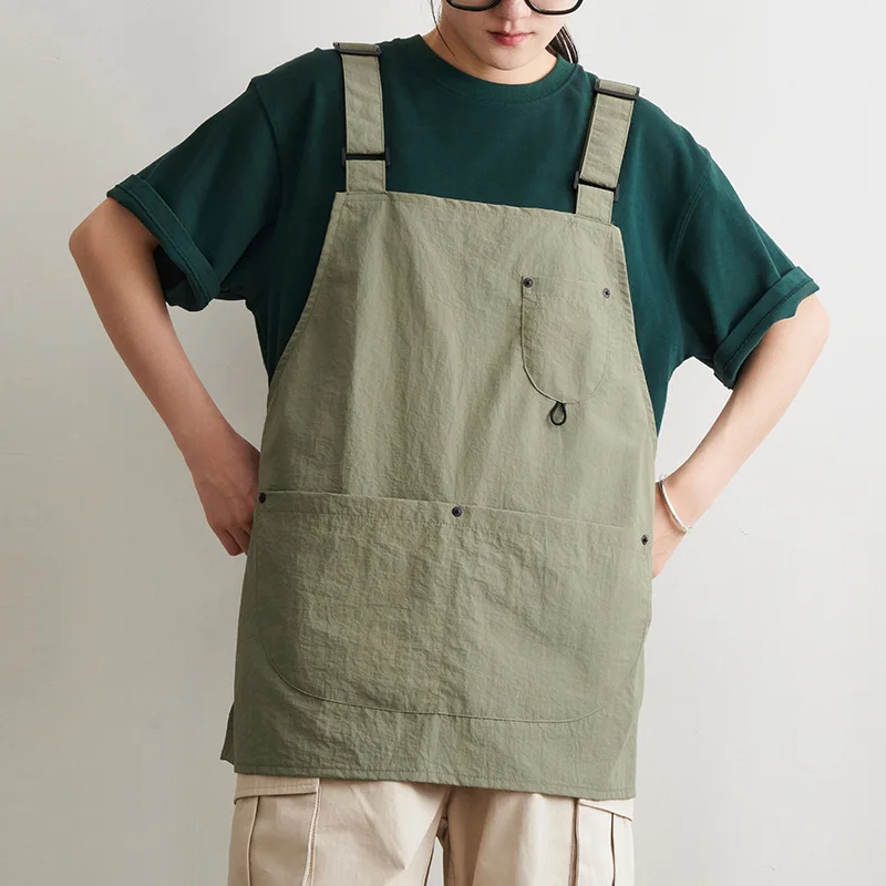 New Detachable Waterproof Waiter Apron for Kitchen Catering Cafe Oilproof Men Women Work Vest Apron Nail Beauty Barista Pinafore view 4