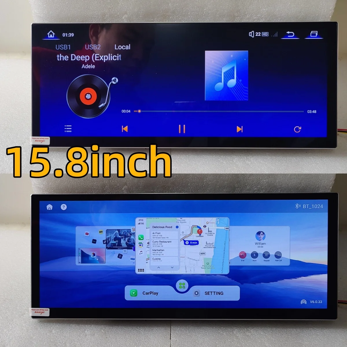 15.8 Inch Android Auto Multimedia Video Player For BMW 5 Series F10 F11 Screen Touch GPS Navigation Stereo 4G WiFi Radio