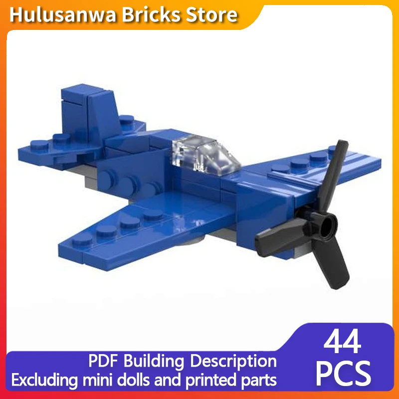 

F4F Wildcat WW2 военные истребители модель MOC строительные кирпичи военное оборудование модульные подарки праздник сборка детские игрушки костюм