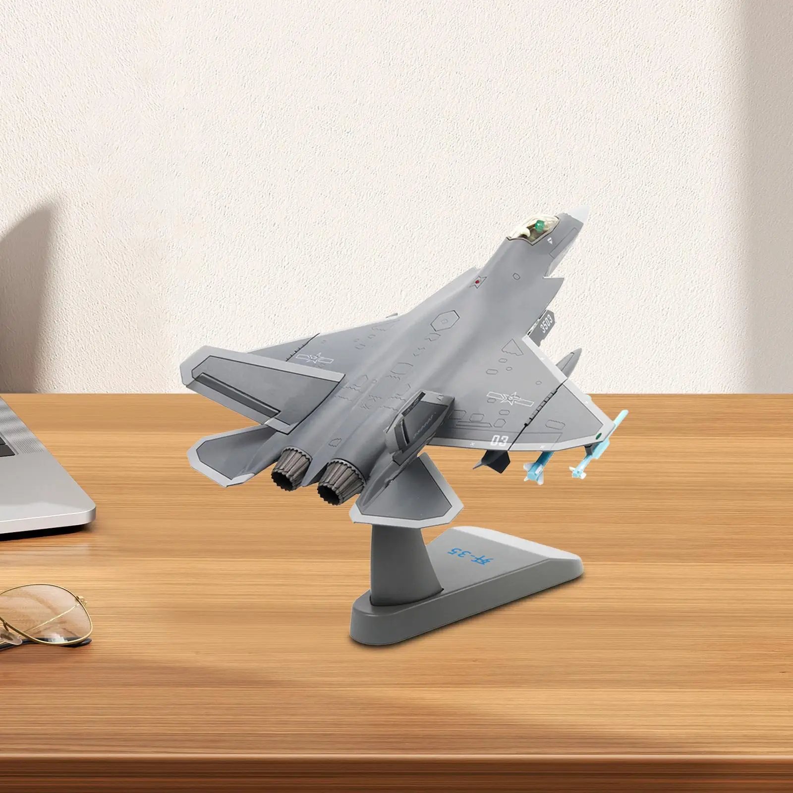 1/60 Scale Fighter Jet Model Alloy Collection with Display Stand Simulation Attack Plane Model for Bedroom Bar Office Cafe Home