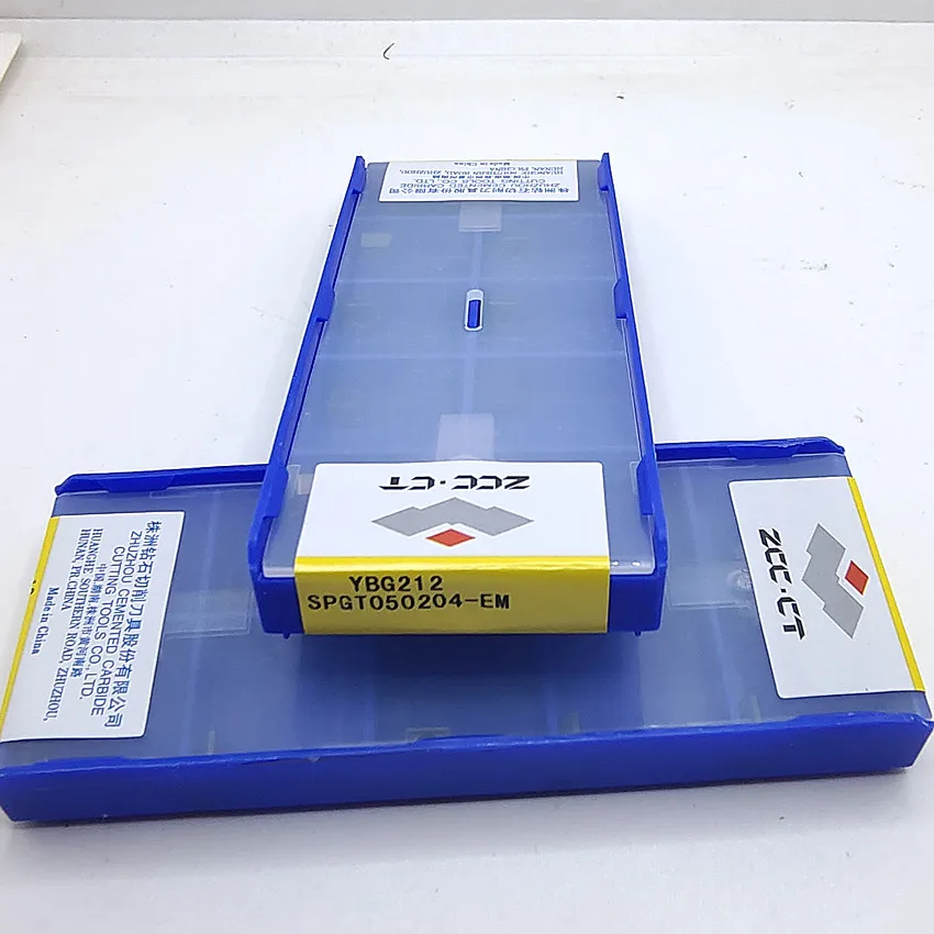 

SPGT050204-EM YBG205/SPGT050204-EM YBG212 SPGT050204-EM ZCC.CT CNC blade carbide inserts turning tools U-drill inserts 10pcs/box