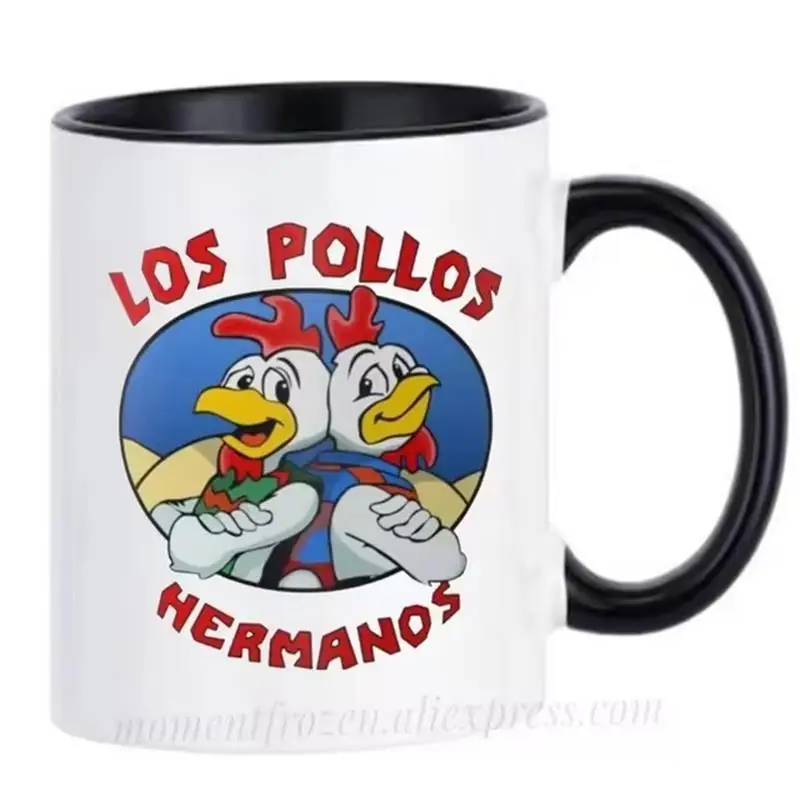 Heisenberg Cups TV Breaking Bad Mugs Better Call Saul Fried Chicken Shop mugen Los Pollos Hermanos Drinkware Cocoa Coffeeware