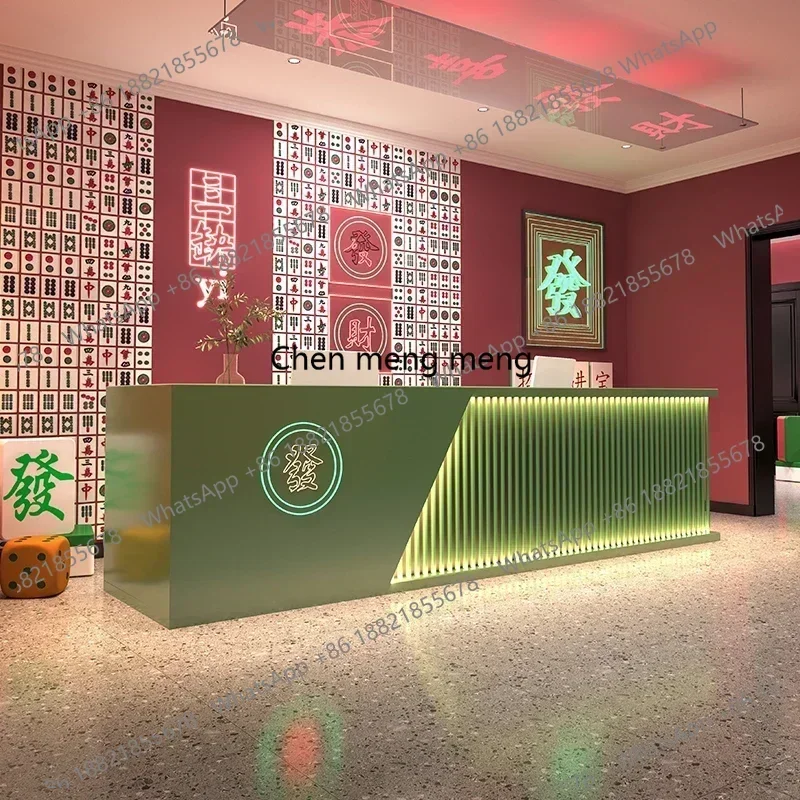 G153 Cashier Table Bar Counter For Beauty Salon Office Furniture Companies Reception Barber Shop Desk Recepcja Bakery Customer C