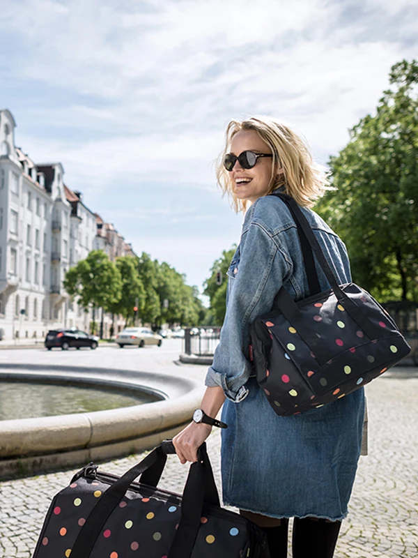 

Reisenthel Waterproof oulder Handbag Doctor Bag ort Trip Travel Bag Large White Bag Casual Simple Sle ex Soft Handle