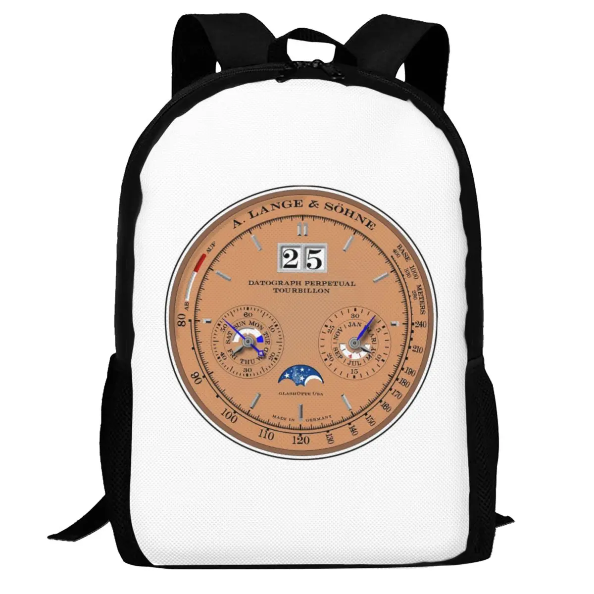 

Рюкзак Lange & Sohne Datograph Dial Backpack Daypack большой вместимости для мальчиков и девочек, школьная сумка, сумки через плечо для мужчин и женщин