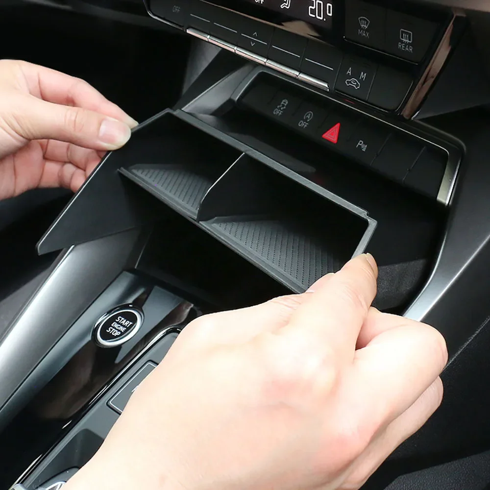 لأودي A3 8Y سبورتباك سيدان 2021 2022 تصفيف السيارة وحدة التحكم المركزية تخزين صندوق القفازات حامل صينية الداخلية اكسسوارات السيارات #1