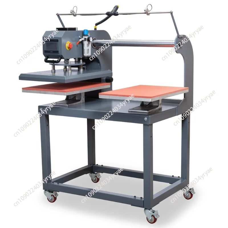 A New Design Up-Slide 16x24 Inch Pneumatic Double Stations Heat Press Machine for T Shirt