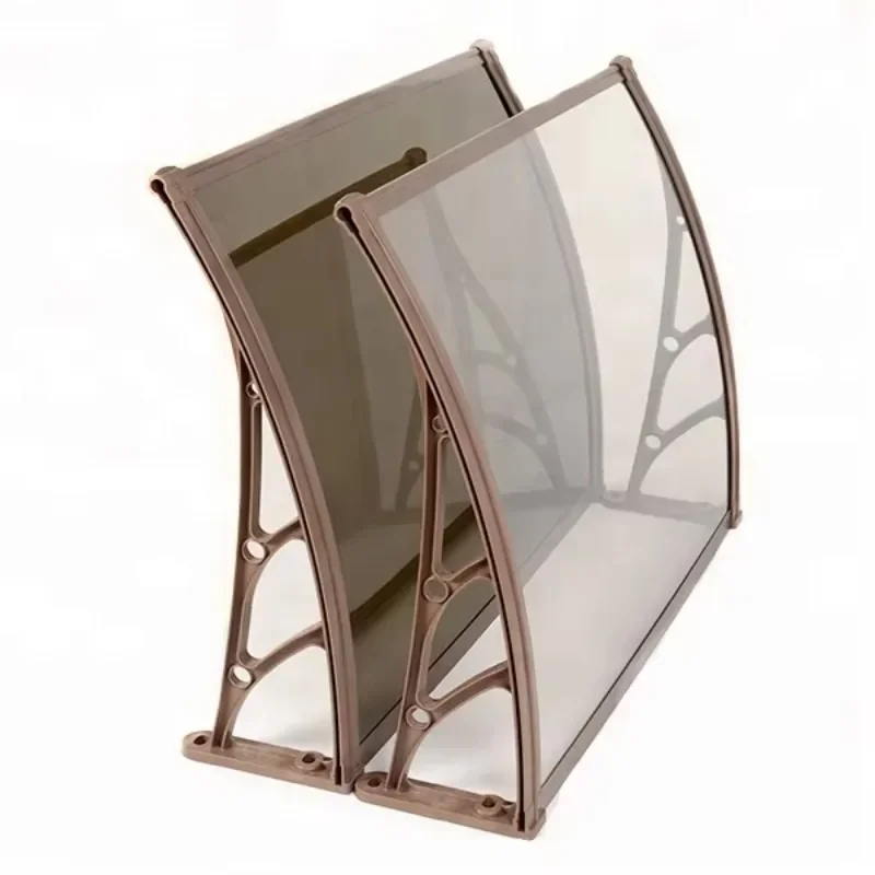 Polycarbonate board awning for European aluminum canopy door