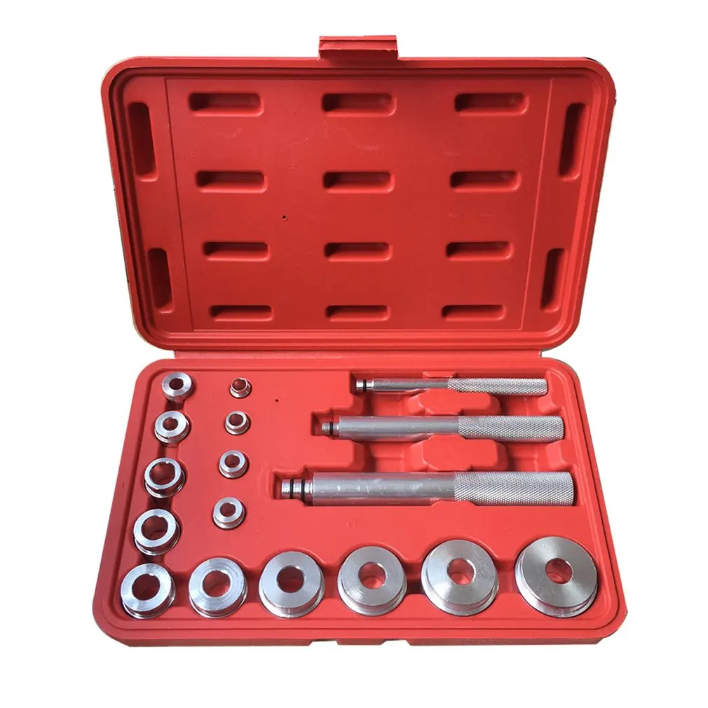 

17PCS Wheel Bearing Race Seal Bush Driver Master Tool Aluminum Axle Auto Set Car Repairing Tools with storage box