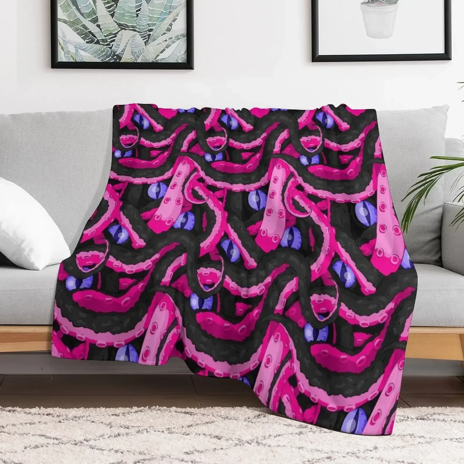 Succubus Tentacles Throw Blanket Thins Single Nap Polar Blankets