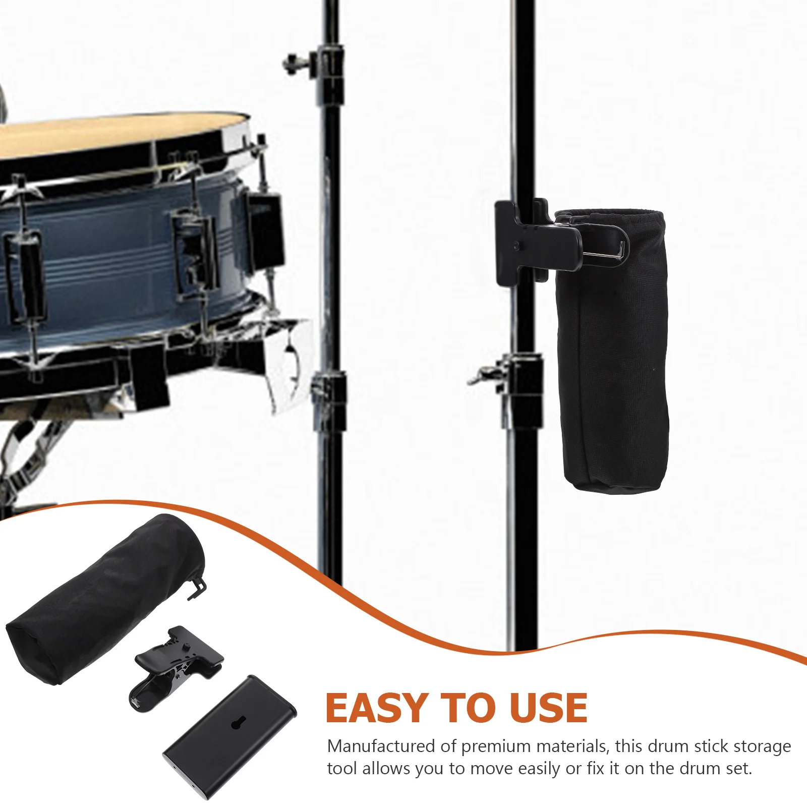 

1Set Drumstick Storage Bucket Wear Resistant Drum Kit Mallet Storage Box Professional Holder Clip Type Drumstick Container
