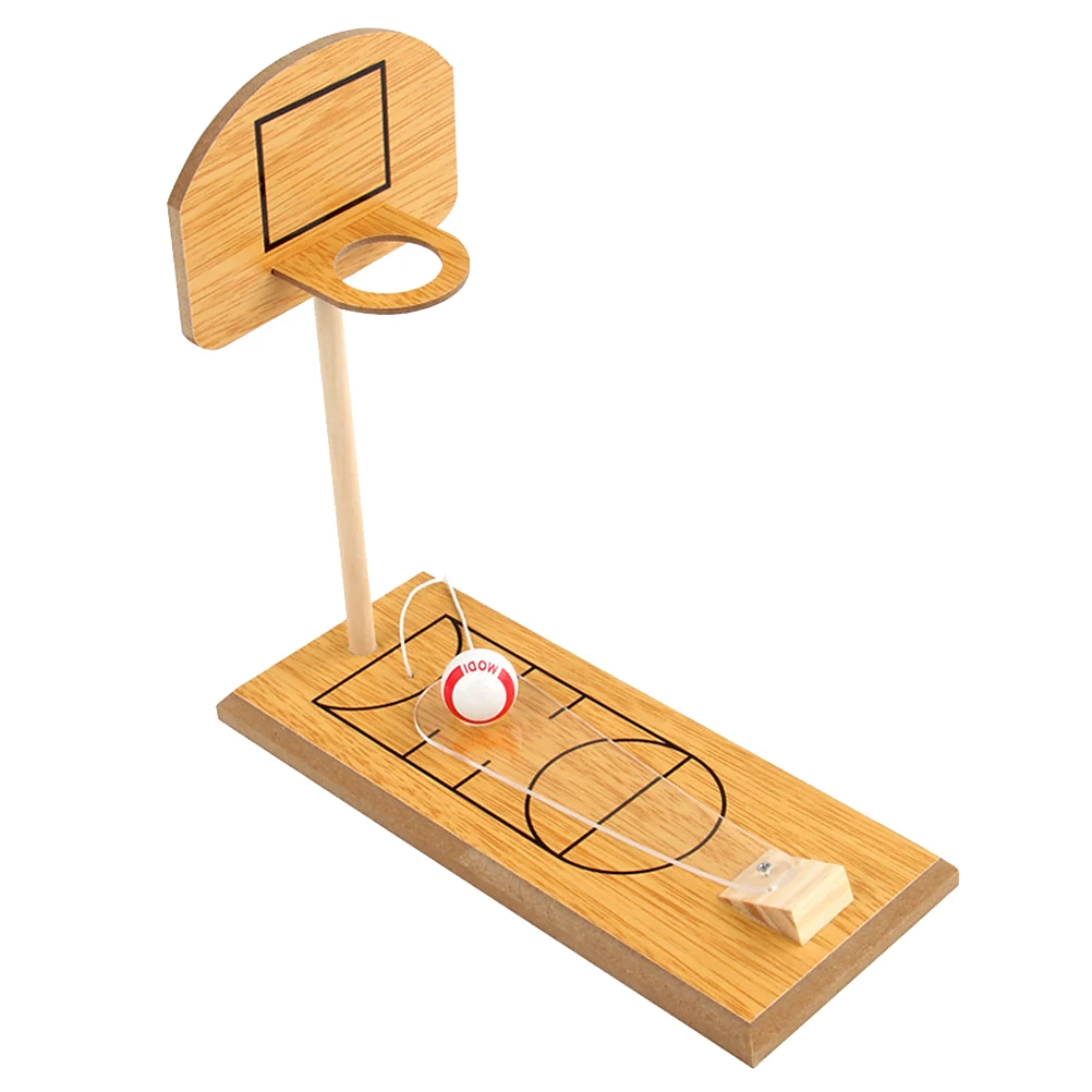 

1 Set Mini Wooden Tabletop Basketball Game For Kids Finger Parent-Child Interactive Play Activity Party Gift Table