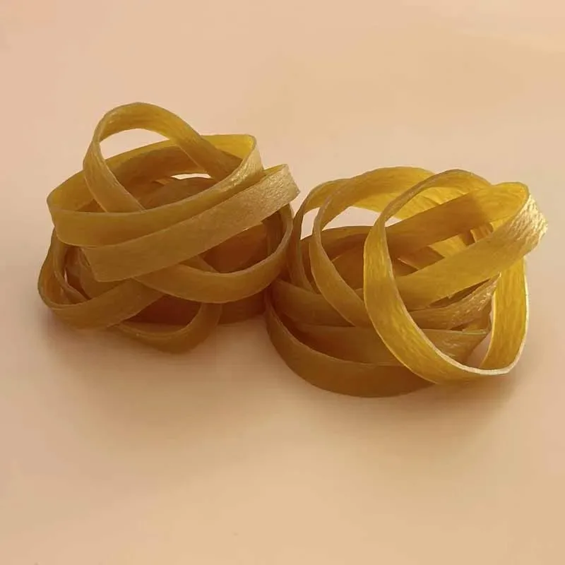 40Pcs Large Size 6CM/2.4inch Rubber Band Yellow Elastic Rubber Bands Home Kitchen School Office Rubber Ring Packing Supplies
