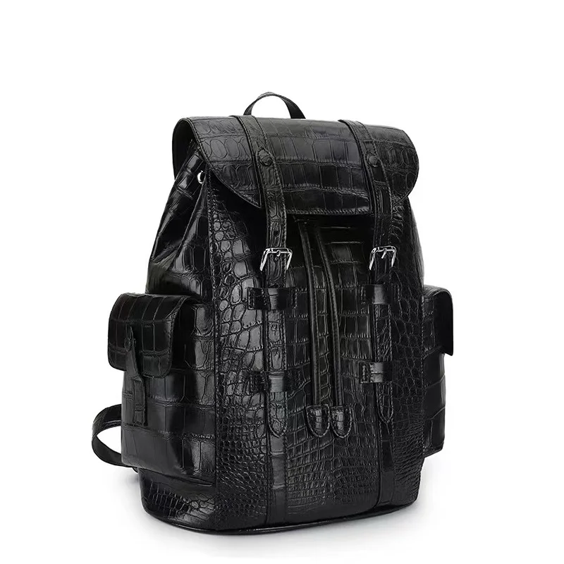 2026 new arrvial natural crocodile skin handmade backpack PDD003