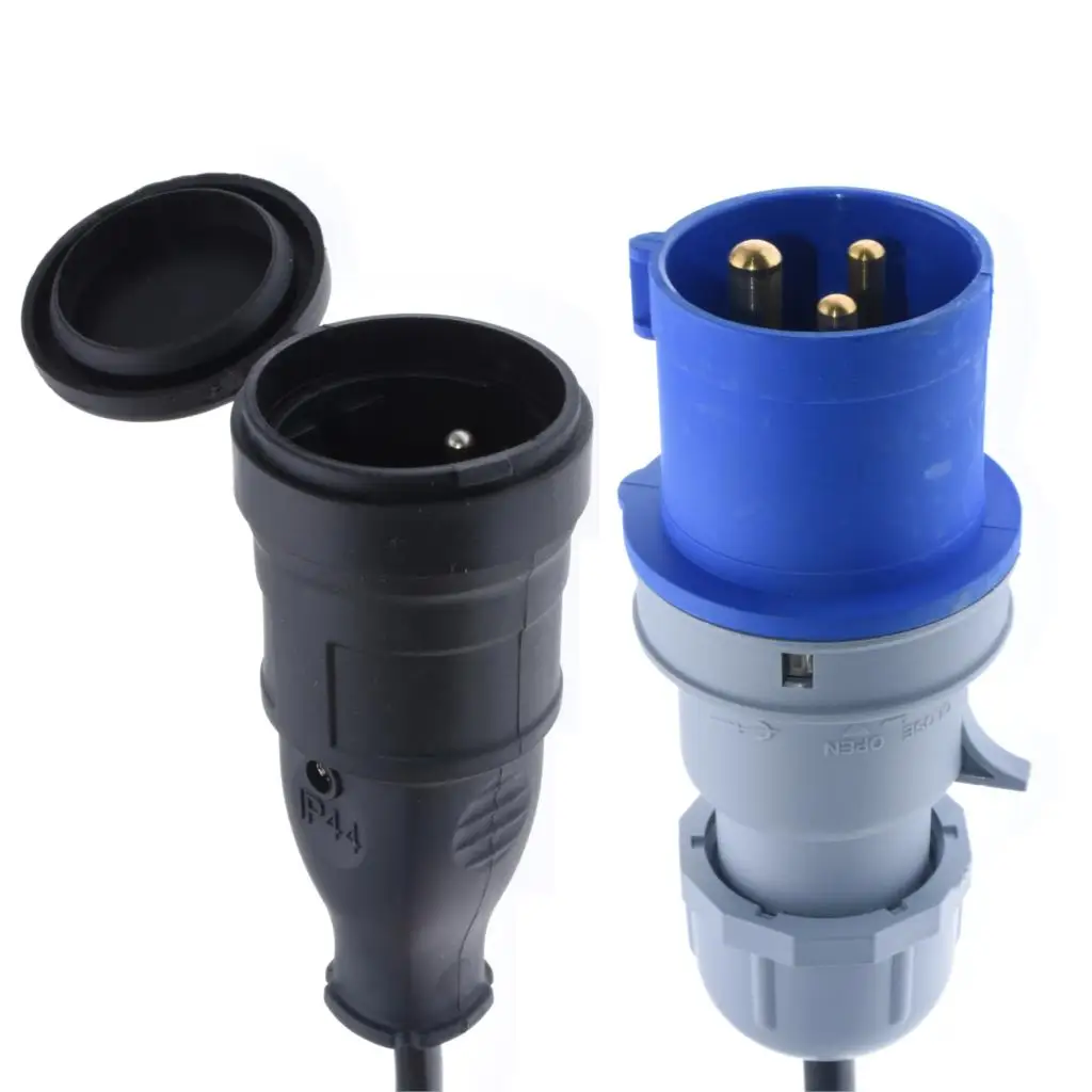 IEC309 316P6 to France Outlet Socket Power cord,convert the 316C6 to France Socket,H05VV-F 1.5mm gauge,16Amps,50cm