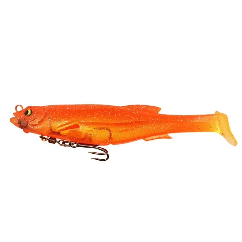 1PC 9cm/9g 12,5 cm/21g Zander Hecht Angeln Lockt Swimbait paddel Schwanz Realistische Weiche Kunststoff Köder Mit Salzwasser Süßwasser Haken