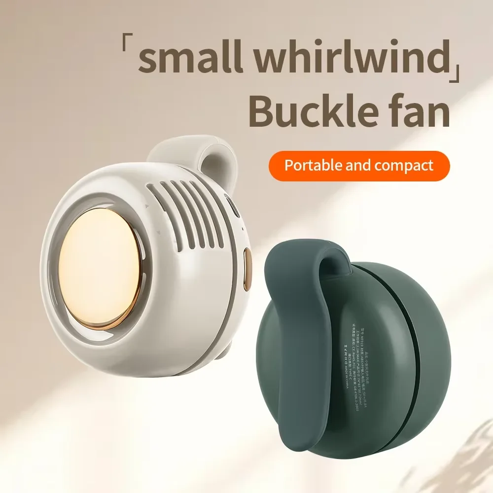 

Portable Mini Clip Fan with 3 Speeds Shirt Fan 900mah Rechargeable Battery Personal Body Fan for Outdoor Work Hiking Travel