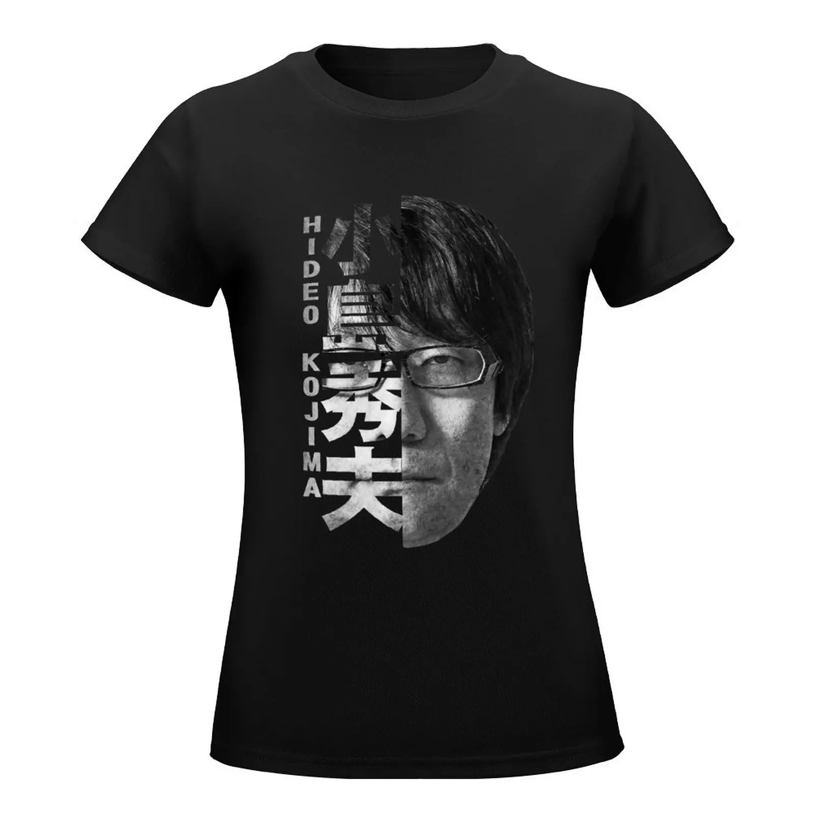 Hideo Kojima T-Shirt anime clothes plus size tops aesthetic clothes oversized t shirts for Women