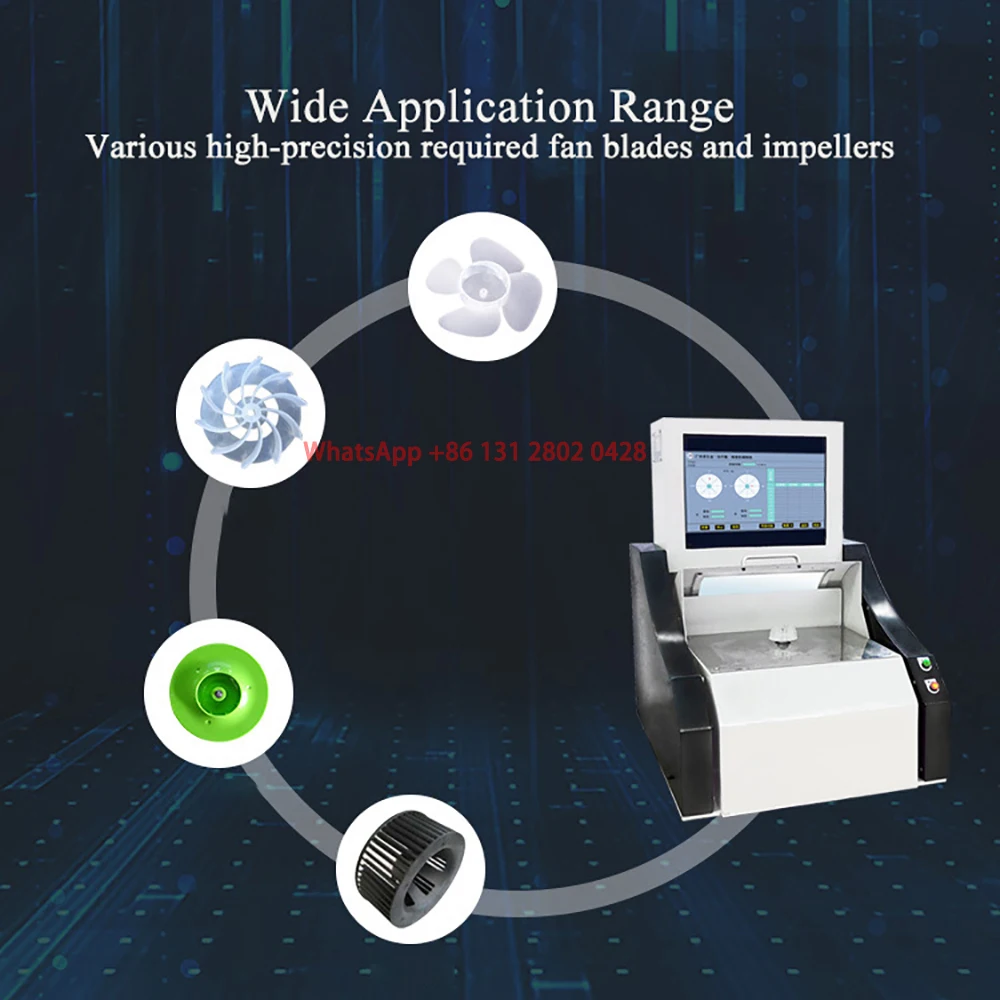 Cooling Fan Dynamic Balancing Machine Automatic Positioning Single-sided Vertical Fan Blade Impeller Dynamic Balancing Detection