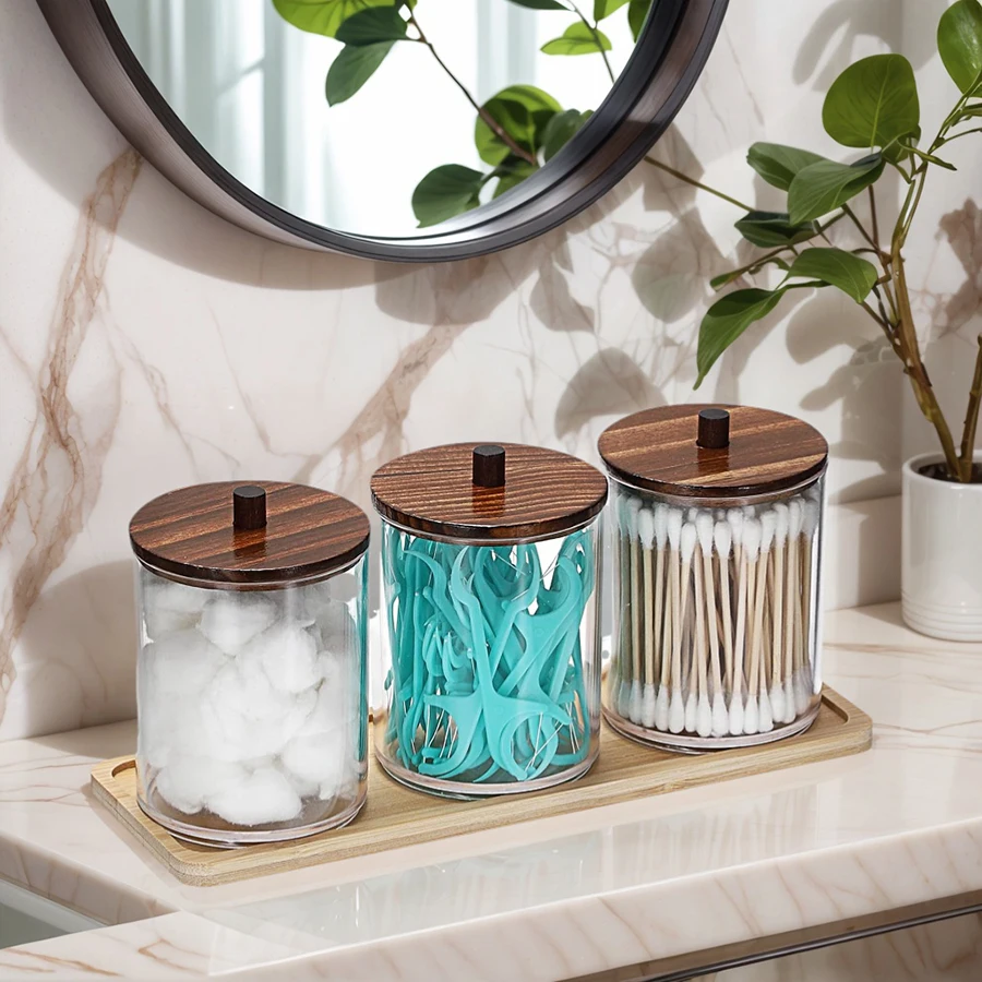 3 Pcs Bathroom Jar … - image