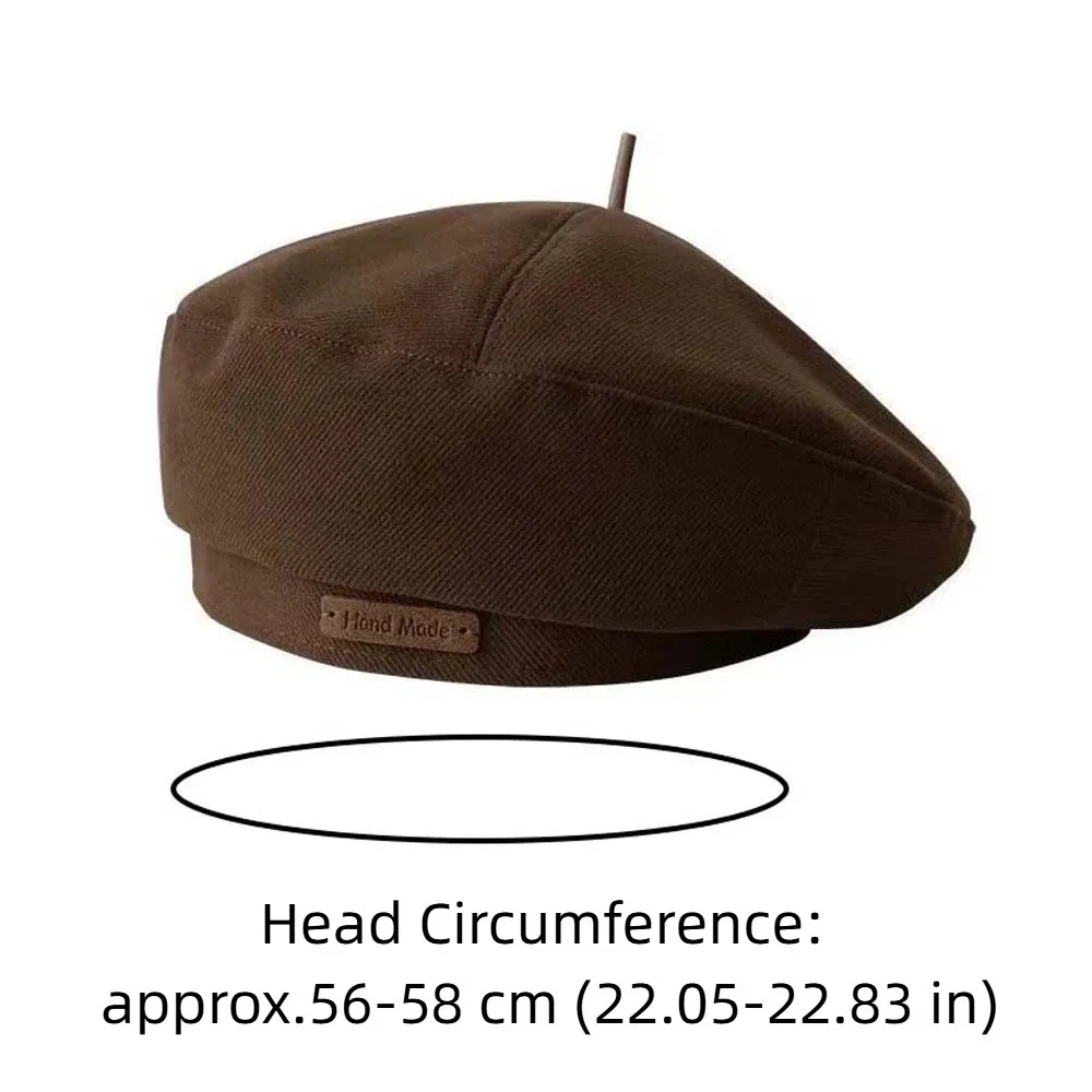 Octagonal Cap Warm Woolen Beret Soft Solid Color French Hat Thick Elegant Painter Cap Students 6