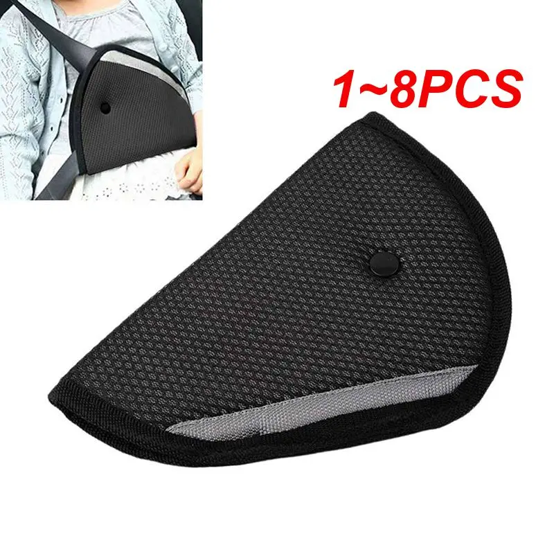 1~8PCS Universal Kids Car Safe Fit Seat Belt Adjuster Baby Safety Triangle Sturdy Device Protection Positioner Interior Car