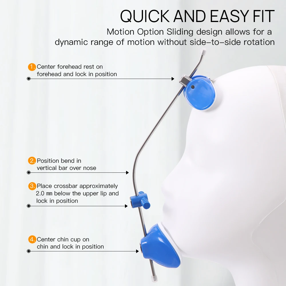 Stomatologiczna ortodontyczna maska na głowę z regulacją dźwigni pojedynczej