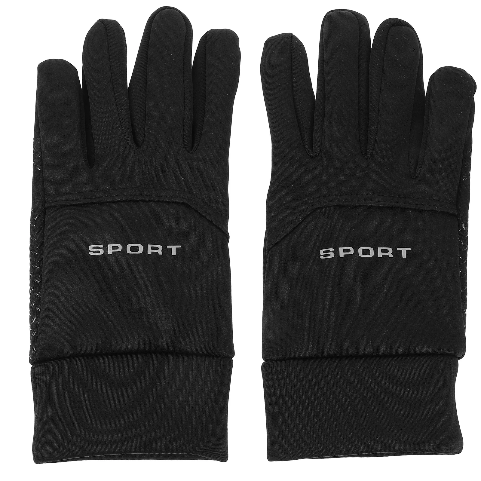 

1Pair Windproof Waterproof Gloves Men Two Finger Touchscreen Cycling Running Warm Winter Gloves Anti Slip Outdoor Sports
