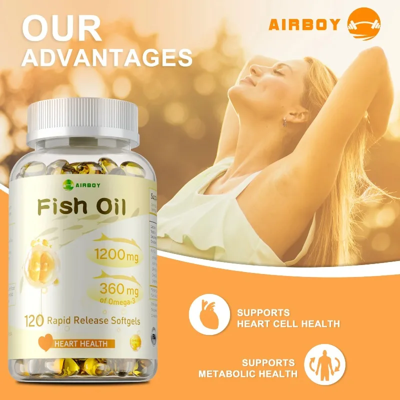 Fish Oil - Rich in EPA+DHA, Supports Joint, Brain and Eye Health, Enhances Immune Function, and Antioxidant - view 4