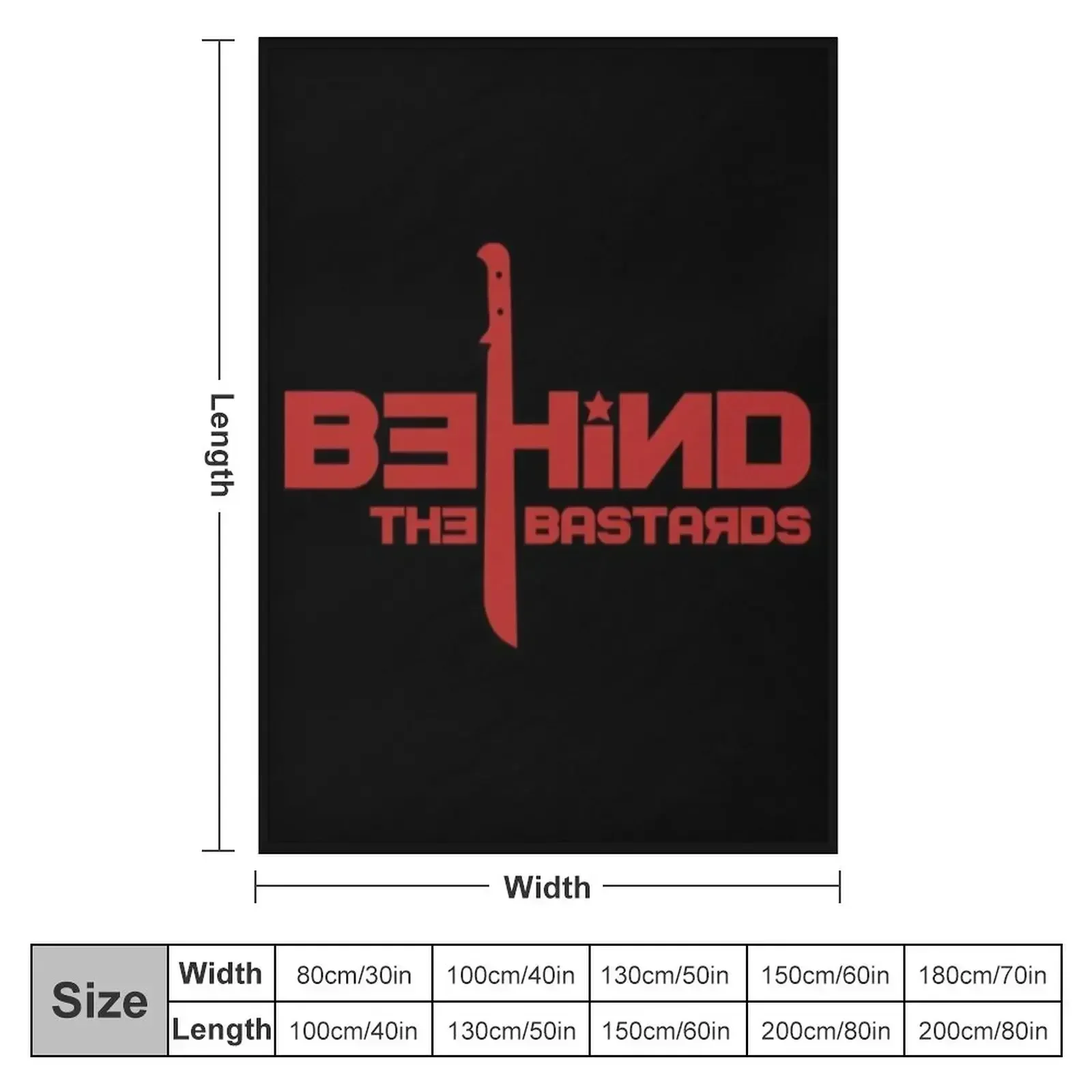 Behind The Bastards Throw Blanket Soft Big bed plaid for sofa valentine gift ideas Blankets