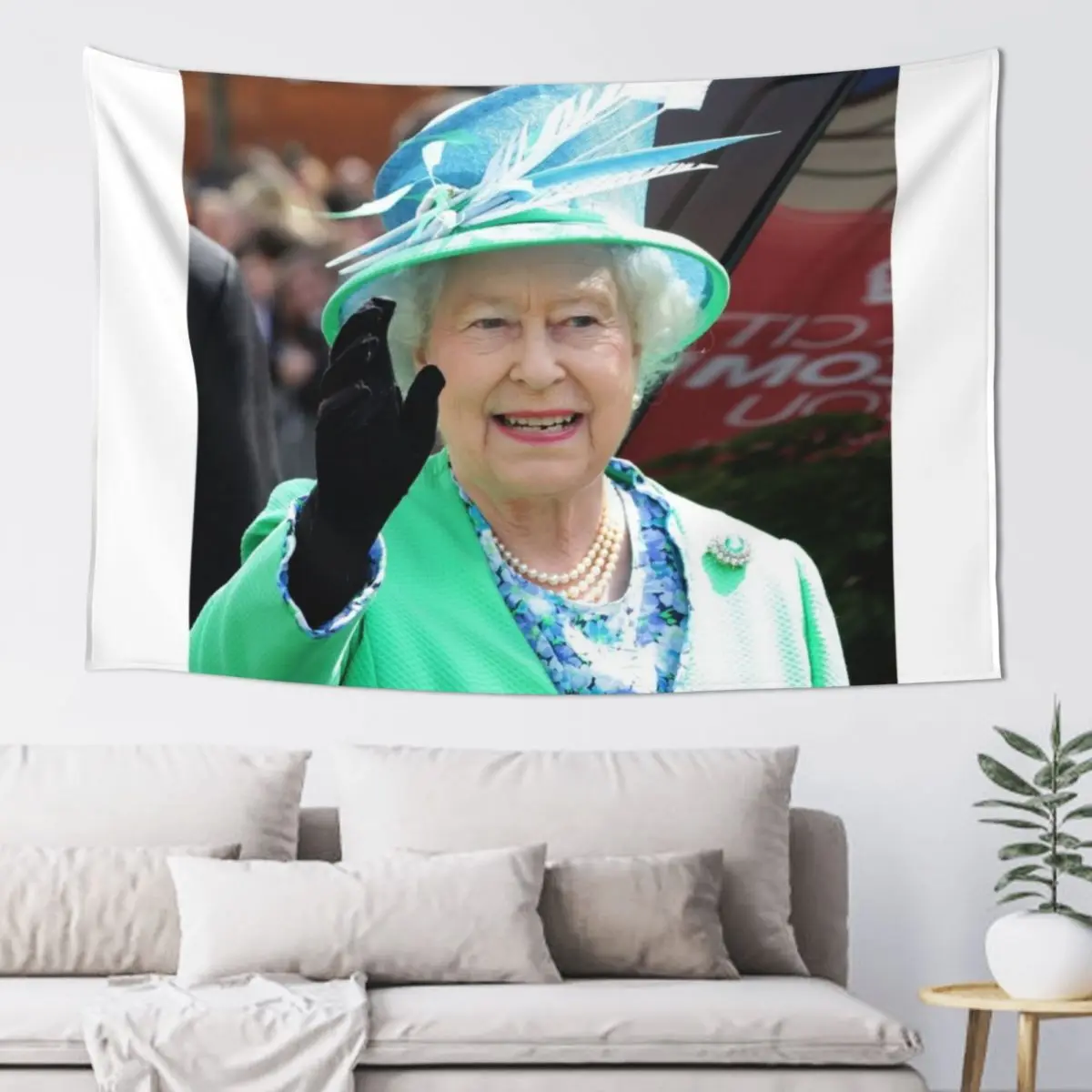 

HM Queen Elizabeth Ireland 2011 Tapestry Wall Decorations Bathroom Decor Anime Decor Tapestry