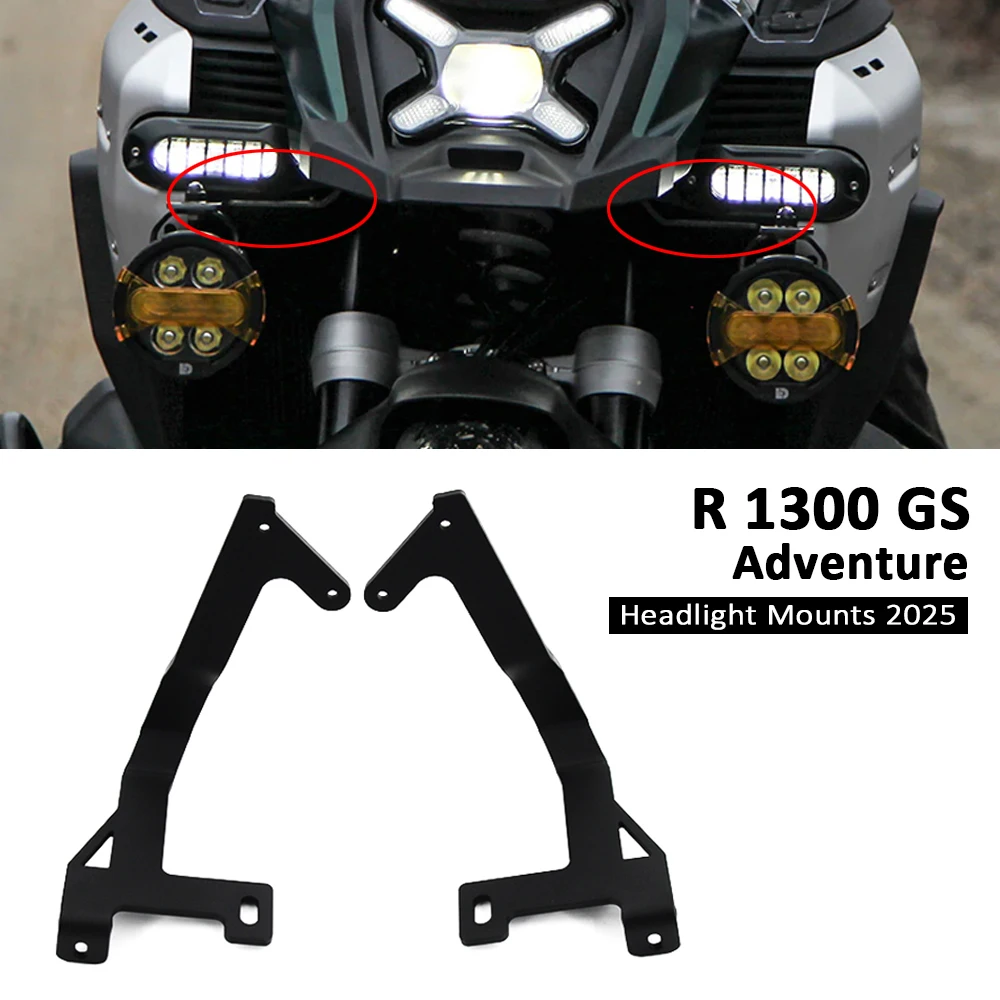 

НОВЫЕ противотуманные фары R1300GS ADV для мотоциклов, вспомогательные кронштейны для BMW R 1300GS R 1300 GS Adventure 2025, крепления прожектора дальнего света