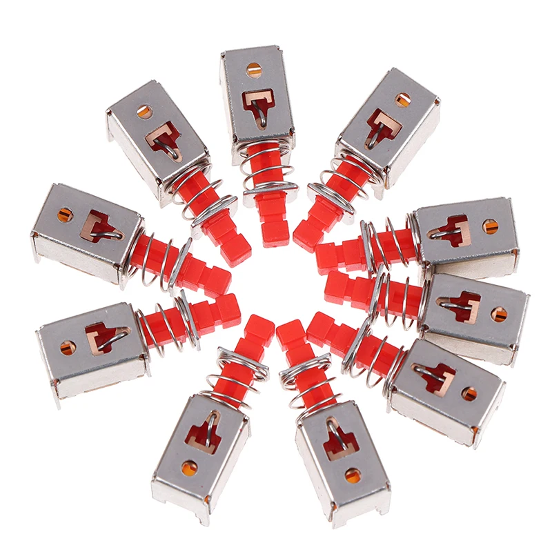 10pcs PS-22F03 Right Angle PCB Latching Push Button Switch DPDT Double Pole 6 Pin Self-locking Key Power Switches image 3
