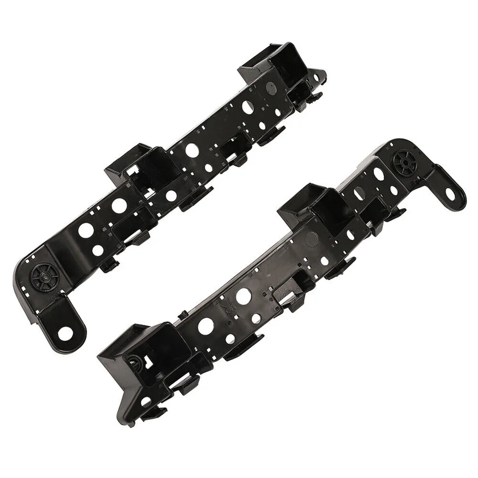 6-Piece Bumper & Headlight Bracket Set + Chrome Grille For 2015-2016 Honda CR-V – ABS, Mesh Style