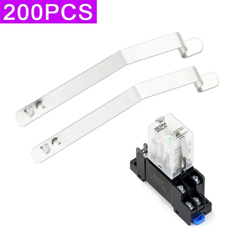 

200 шт./лот, небольшое промежуточное реле с фиксированным базовым зажимом PYF08A PYF14A, крючок с пряжкой и защитой от падения HH52P