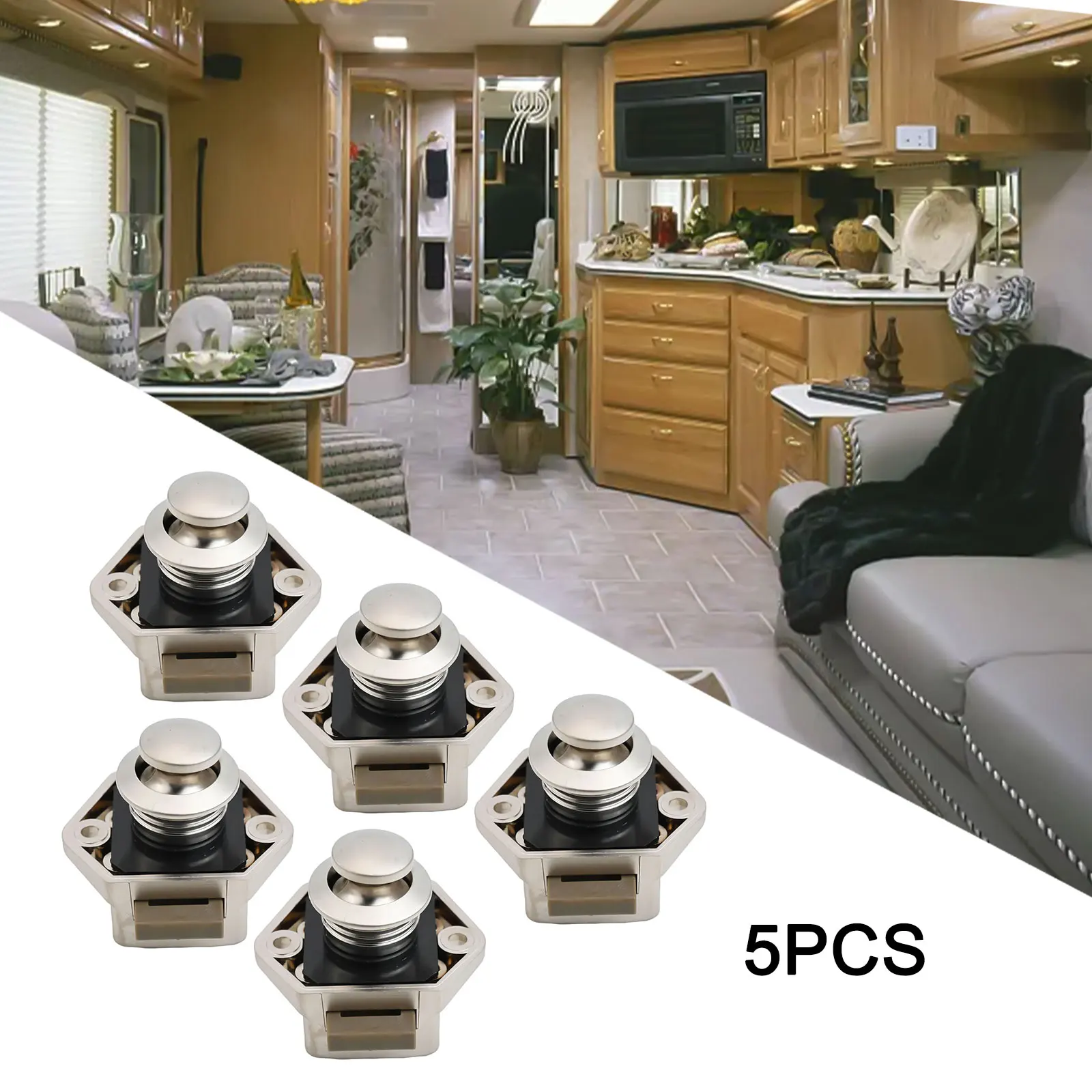 

For Campervans Camper Door Locks Cabinet Door Catch Parked Travel High-Quality Materials Long-Lasting Durability