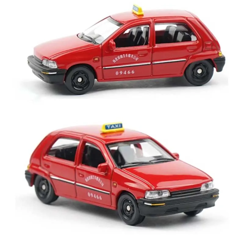 Xcartoys Modello giocattolo in lega Auto Taxi Veicolo ferroviario non elettrico da collezione in miniatura per giochi e regali di raccolta per bambini