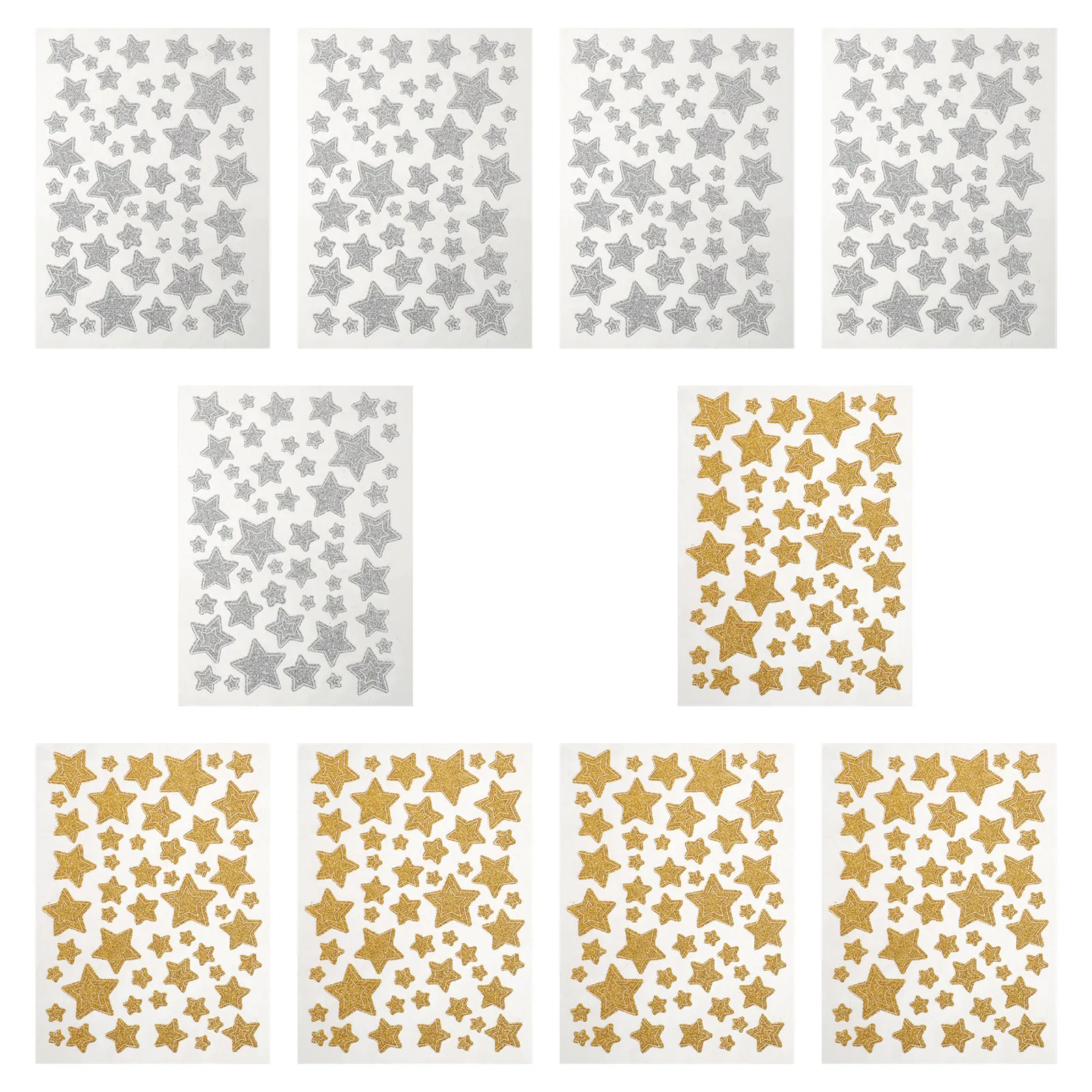 

10Pcs Reward Stickers Glitter Star Classroom Motivation Behavior Chart Student Planner Teacher Supplies Holographic