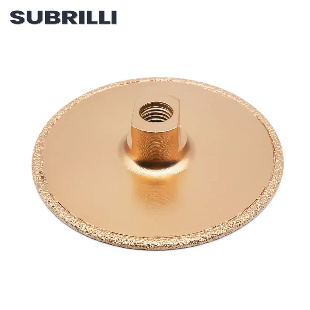 SUBRILLI 5" Vacuum Brazed Diamond Grinding Wheel 125mm Cutting Disc Saw Blade For Angle Grinder Marble Granite Stone
