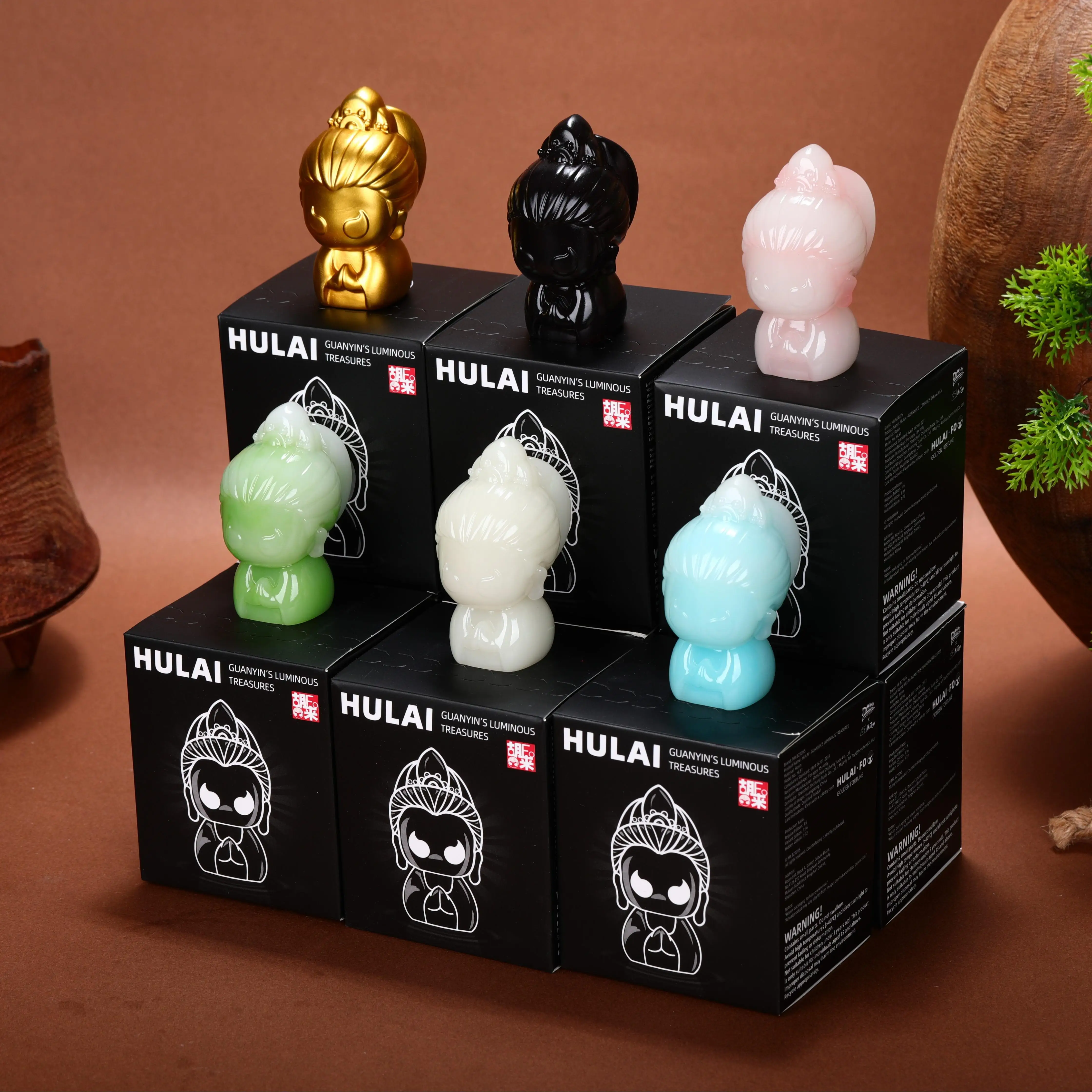 Nieuw modeontwerp Chinese kunstwerken Geschenken Desktopornamenten Mini Bodhisattva Decoraties Blinde dozen Gemaakt in China Set verkoop