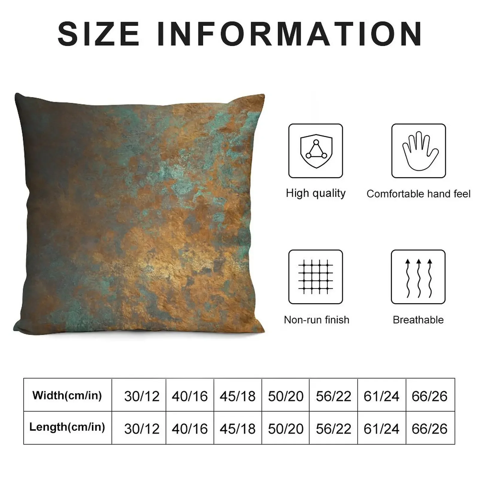 oxidized copper Throw Pillow Cushion Child Sofa Cushion Pillow Cases Decorative pillow