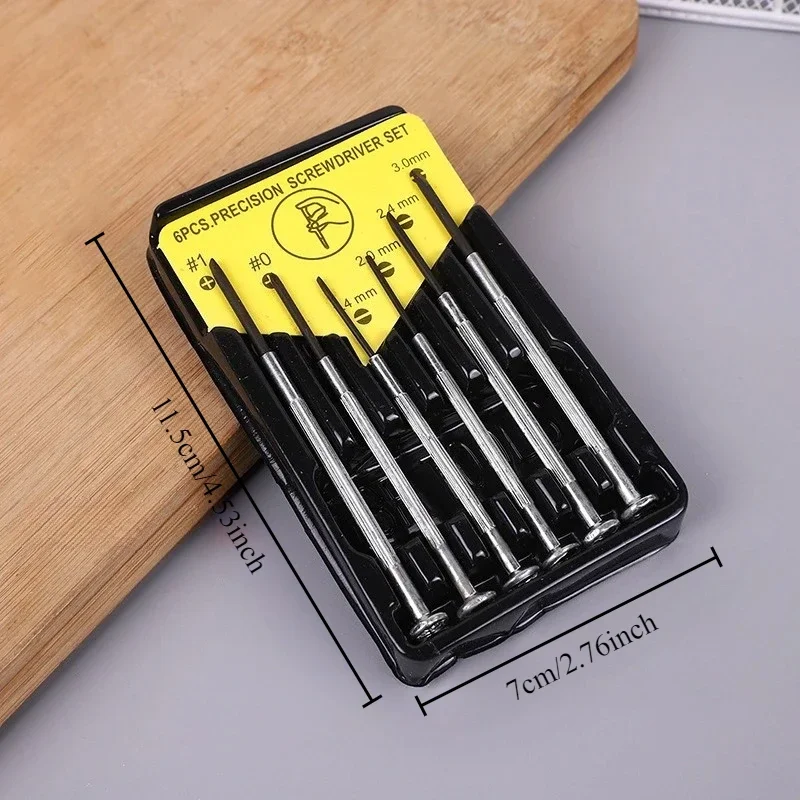 6-teiliges Brillenreparatur-Werkzeug-Set, Mini-Schraubendreher-Set, kleines Präzisions-Schraubendreher-Set für Uhren, Elektronik, Schmuck und Spielzeug – Detail 5