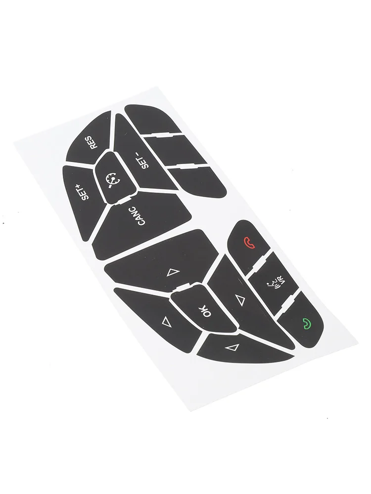 For DODGE CHARGER 2016- 2022 STEERING WHEEL BUTTON REPAIR DECALS STICKERS Auto Interior Mouldings Decor