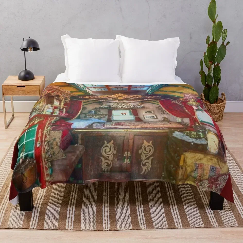 

Gypsy Caravan Throw Blanket Travel Size Cozy Blanket for Plane Train