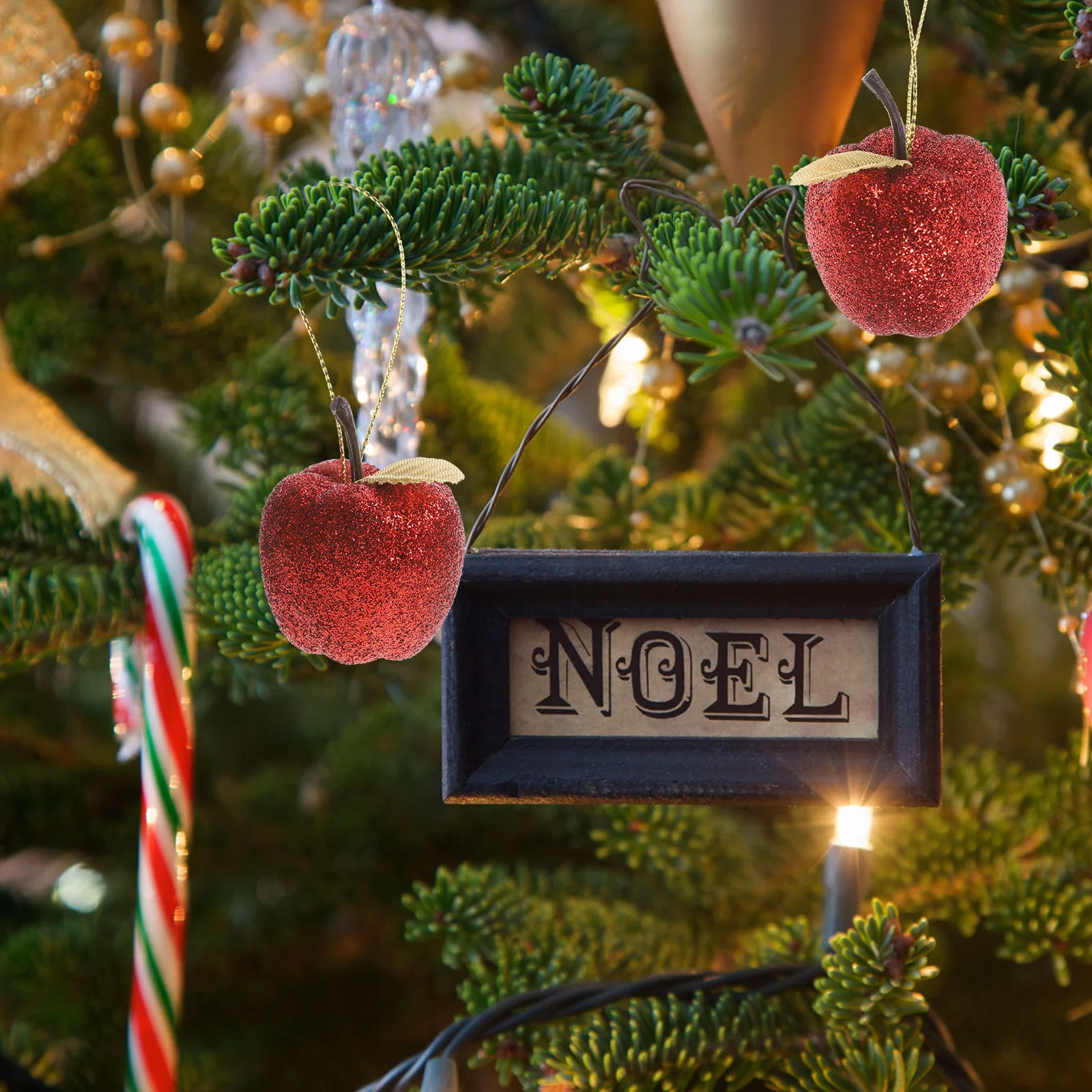 

20Pcs Foam Apple Christmas Tree Pendant Xmas Decor Indoor Holiday Decoration Nursery Decor Christmas Decorations